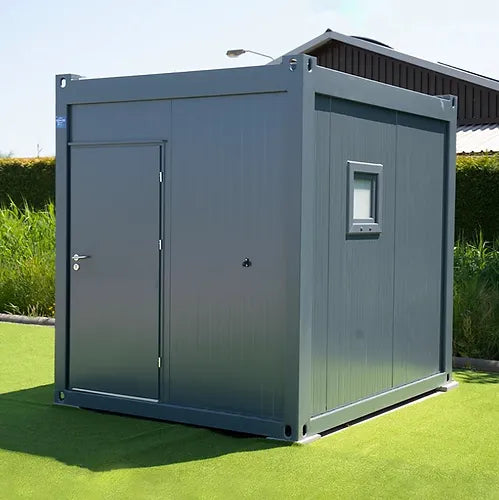 10 feet spacious sanitary cabin shower and toilet