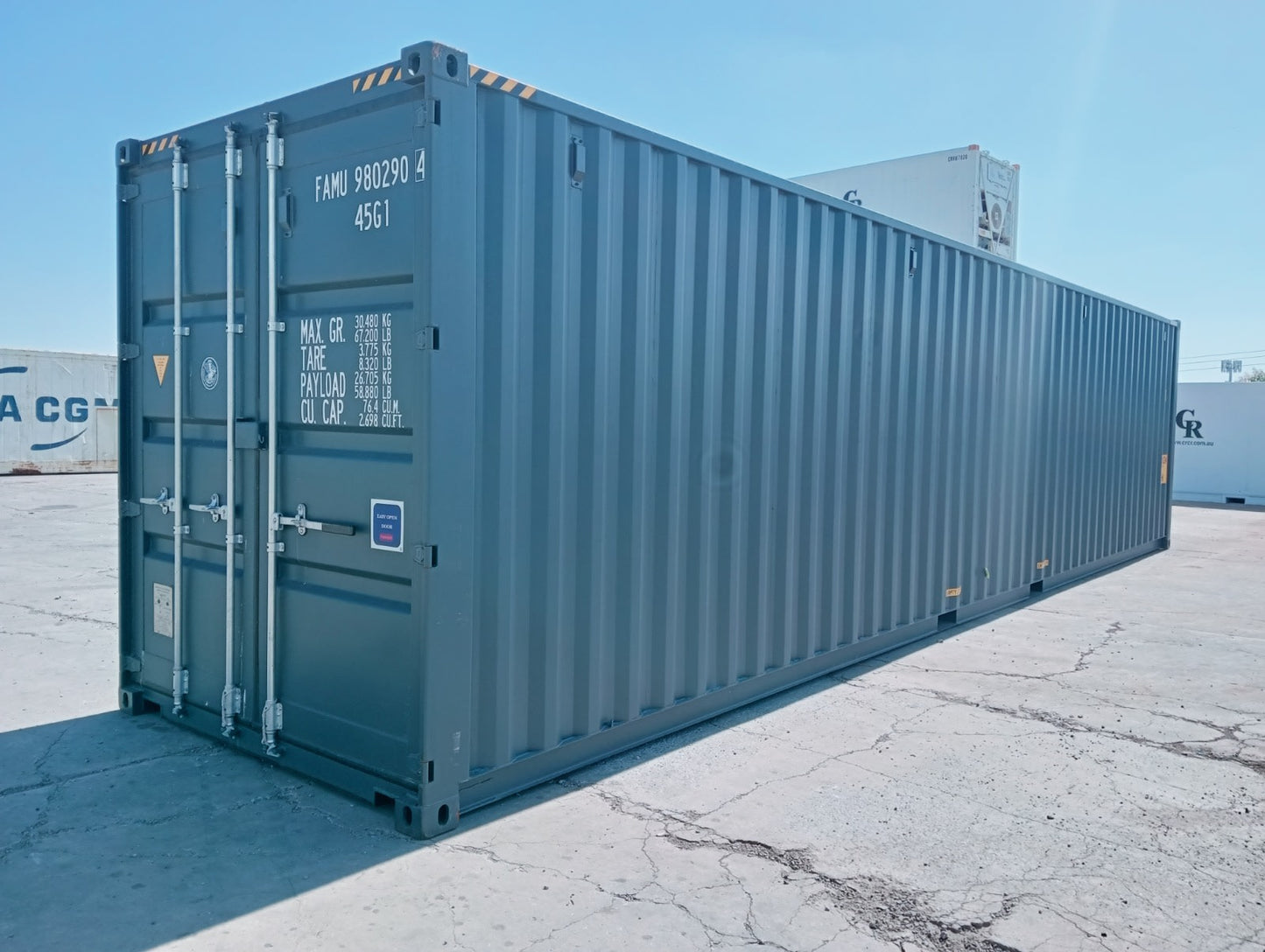 40 Foot HC (High Capacity) Container - Extra Large and Durable Storage Space