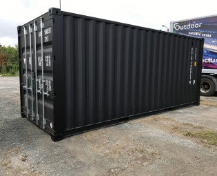Containers maritime standards de 20 pieds par 8 couleur noir neuf