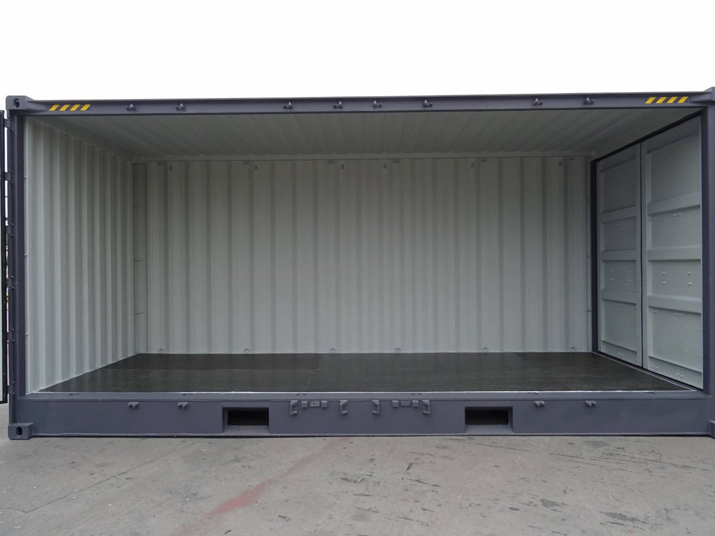 20 Foot Open Side Container New - Easy Access and Spacious for Storage and Transport Grey