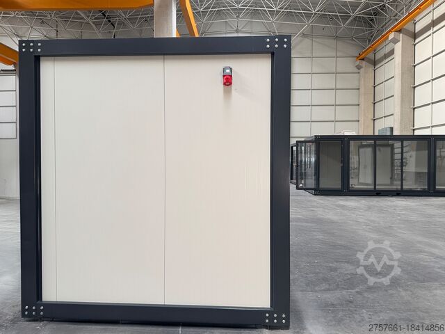 20-Foot Mobile Office with Steel Frame and Glass Covering - Ready to Use