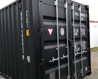 Containers maritime standards de 20 pieds par 8 couleur noir neuf
