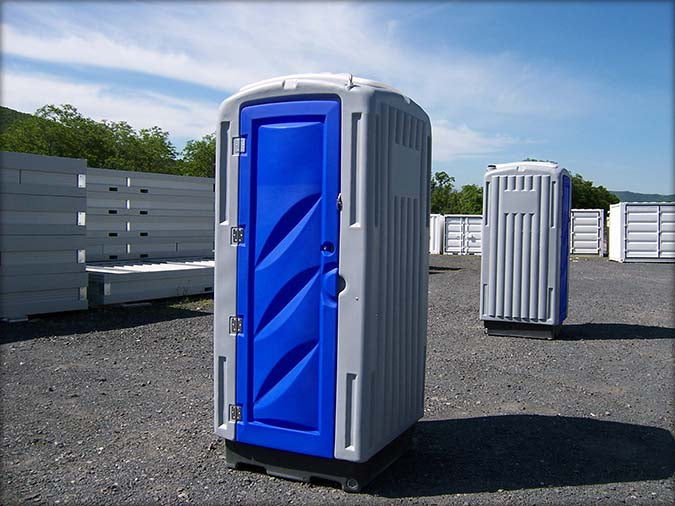 Small sanitary cabin with shower and toilet