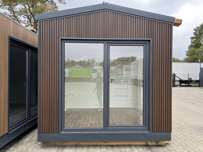 Maison Mobile 20 Pieds x 8 Pieds - Entièrement Fini, Intérieur et Extérieur en Bois Traité, Prêt à l'Emploi