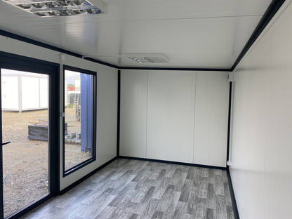 Container bureau mobile 20 pieds x 8, entièrement fini, porte et fenêtre