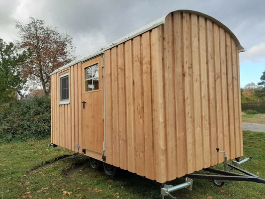 Remorque mobile 20 pieds par 8 isolée design en bois avec porte et fenêtre intérieur vite sans meuble