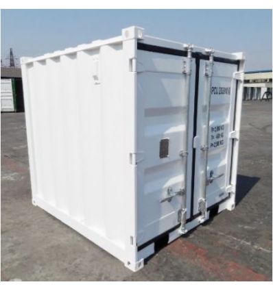 Used 10 Foot White Container - Economical Solution for Storage and Transport