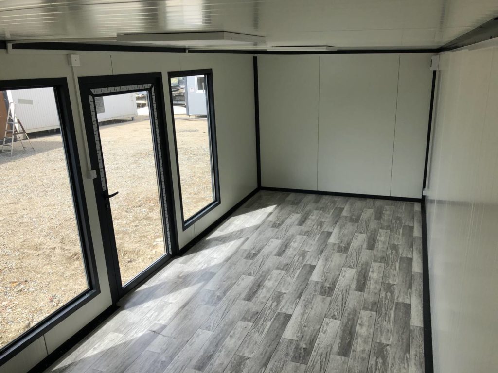 Neuf Container bureau mobile 20 pieds x 8, intérieur et extérieur finis