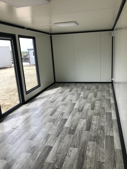 Neuf Container bureau mobile 20 pieds x 8, intérieur et extérieur finis