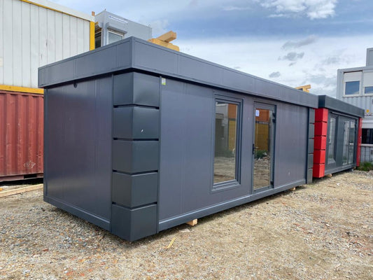 Container bureau mobile 20 pieds x 8, intérieur et extérieur finis, style classique