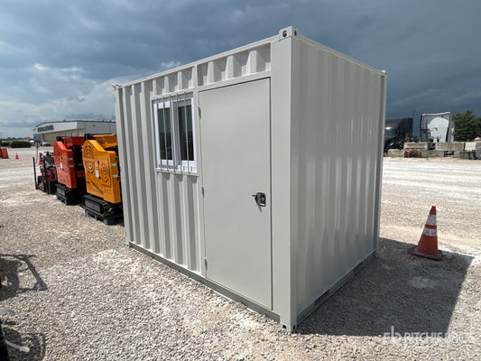 10 Foot Container with Manhole Door and Insulated Window - Ideal for Secure and Comfortable Storage