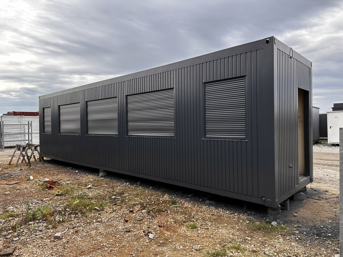 Container mobile 40 pieds x 8 adapté pour salle de gym