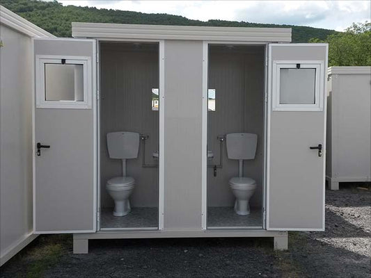 Cabine sanitaire 10 pieds avec douche et toilette