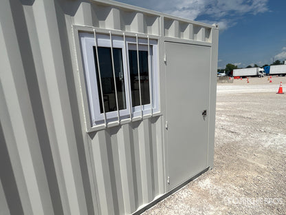 10 Foot Container with Manhole Door and Insulated Window - Ideal for Secure and Comfortable Storage